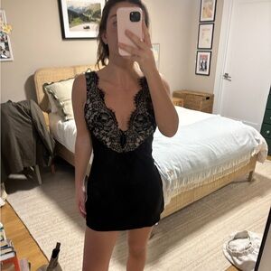 Bardot Hayden Lace Slip Mini Dress